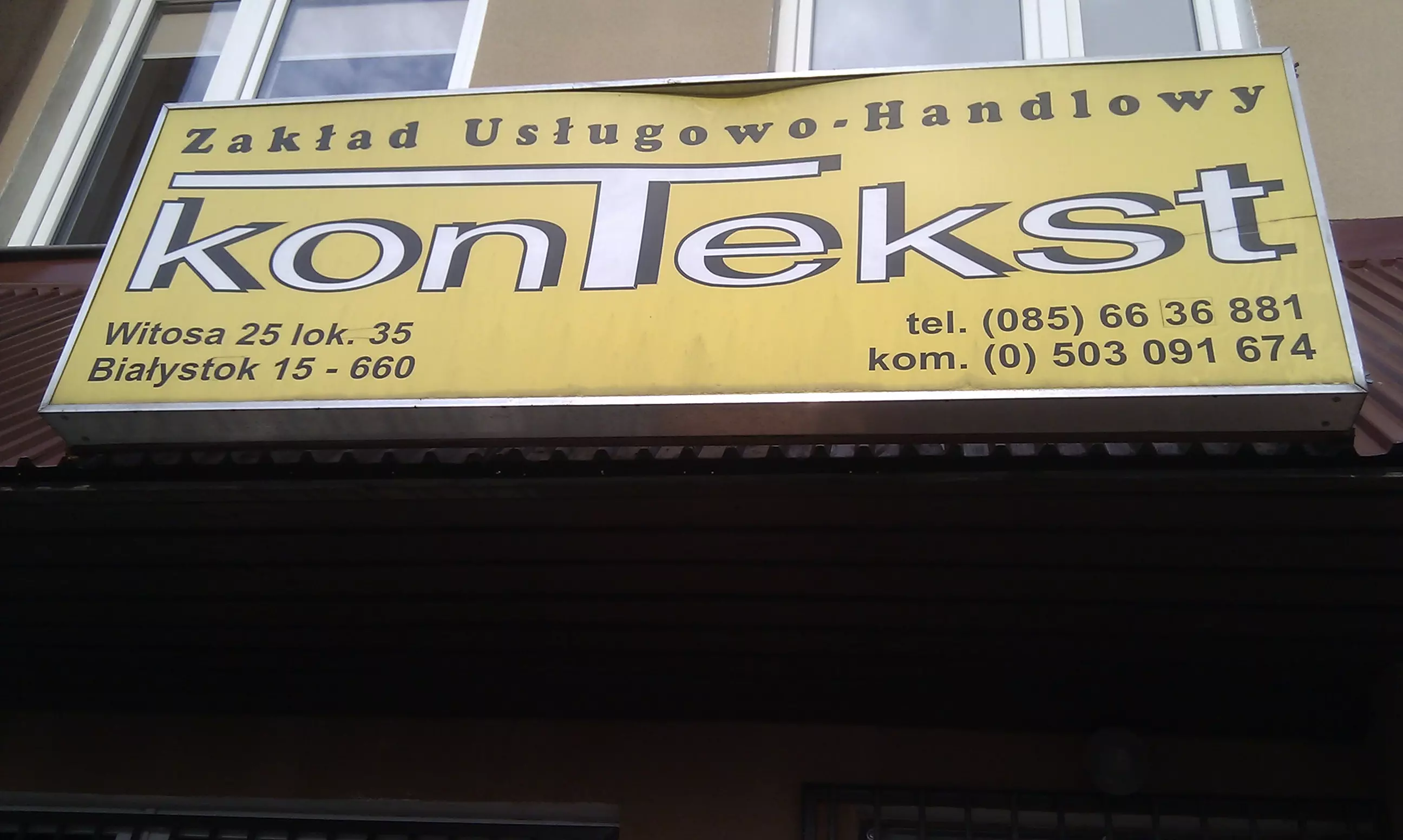 Sklep Kontekst - pierwszy etap działalności firmy