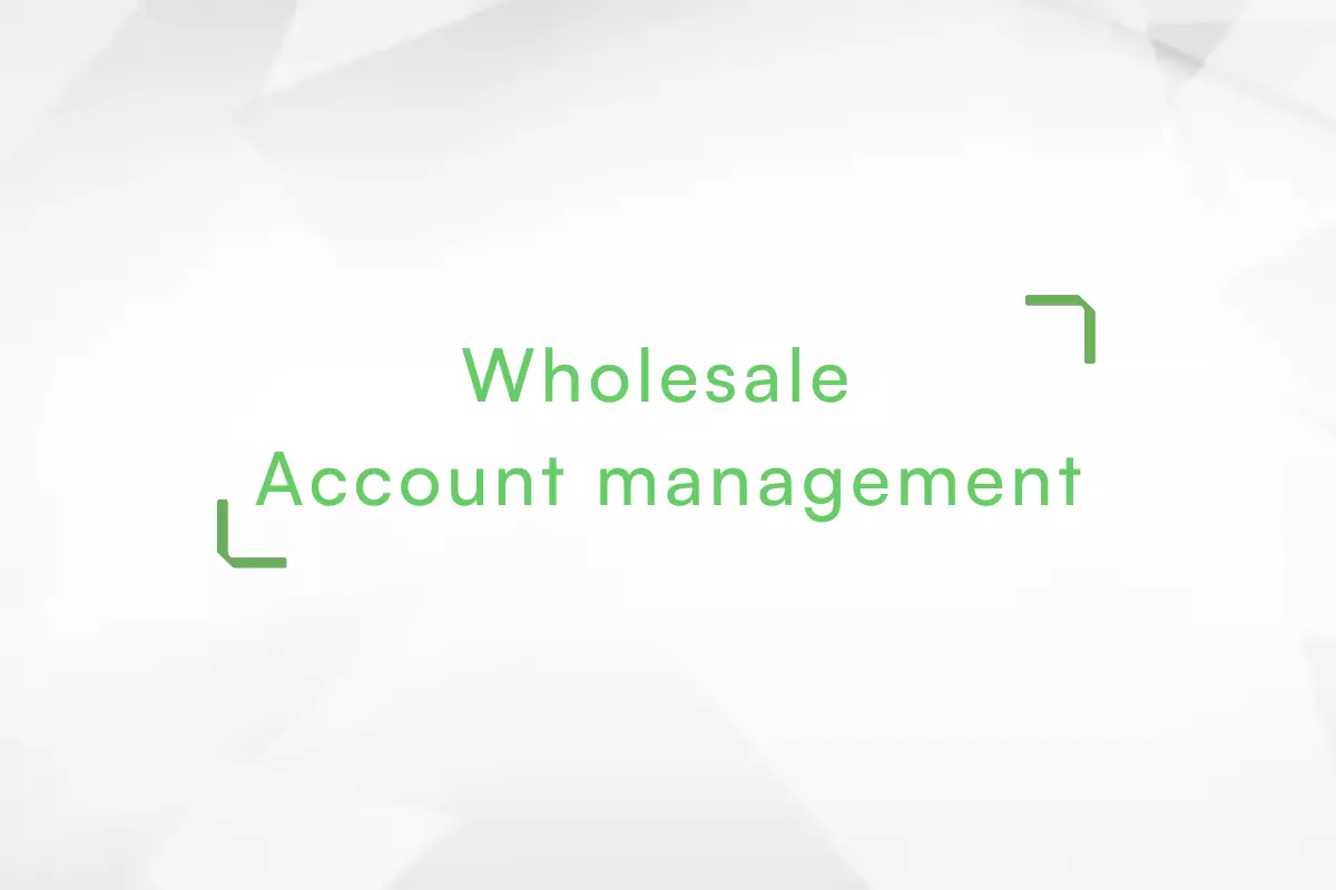 Wholesale-Account-management