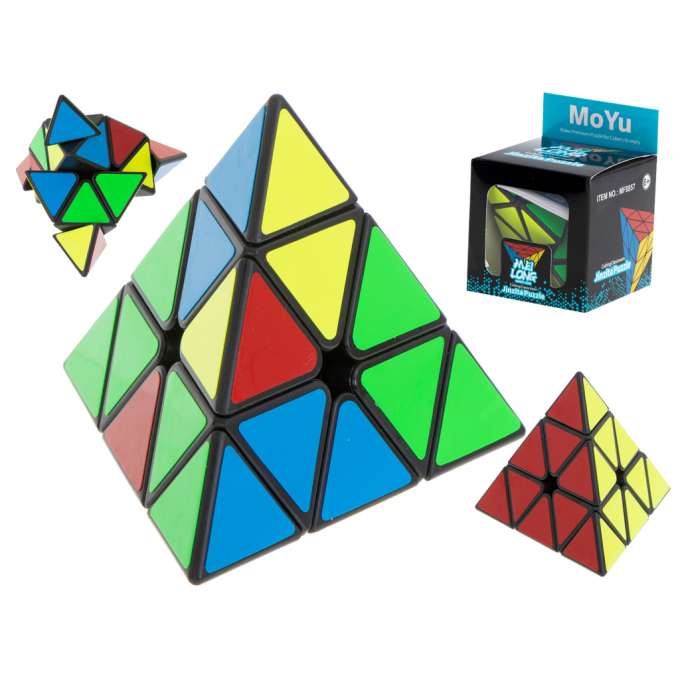 PYRAMINX Black MoYu puzzle cube game