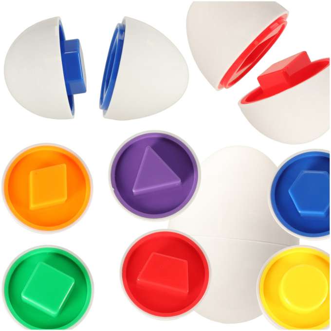 Educational Eggs Toy Match Shapes and Colors