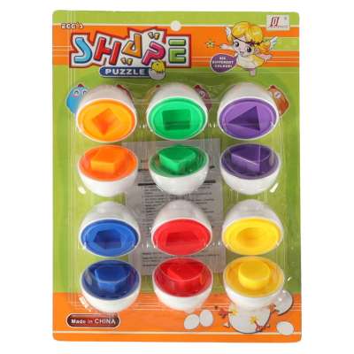 Educational Eggs Toy Match Shapes and Colors