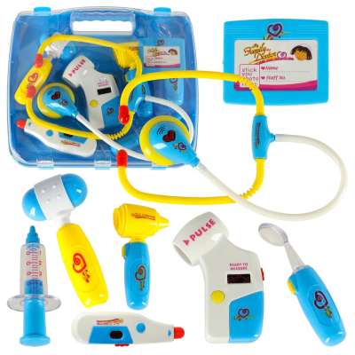 Doctor's kit in a suitcase DOCTOR +lights blue