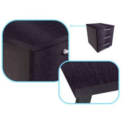 Foil roll metallic brushed black 1,52x30m