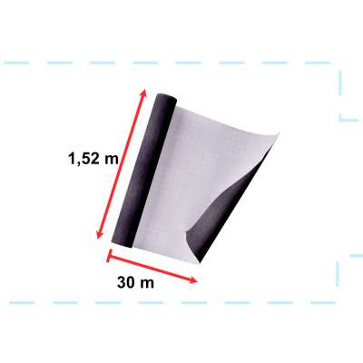 Foil roll metallic brushed black 1,52x30m