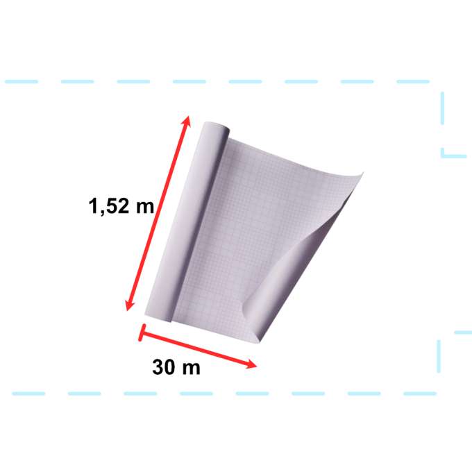 Foil roll metallic brushed silver 1,52x30m