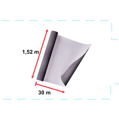 Folia rolka metalic szczotkowana grafit 1,52x30m