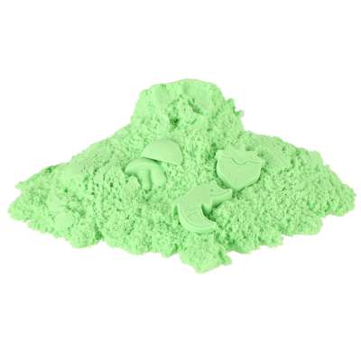 Kinetic sand 1kg in a bag green