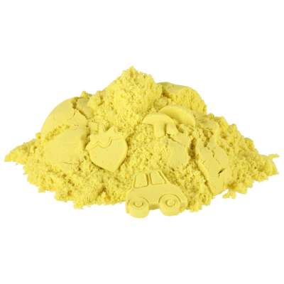 Kinetic sand 1kg in a pouch yellow
