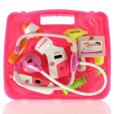 Doctor's kit in a suitcase DOCTOR +lights pink