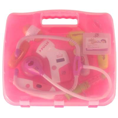 Doctor's kit in a suitcase DOCTOR +lights pink
