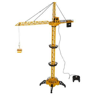 Dźwig Żuraw budowlany zdalnie sterowany  RC z hakiem 4CH 128cm