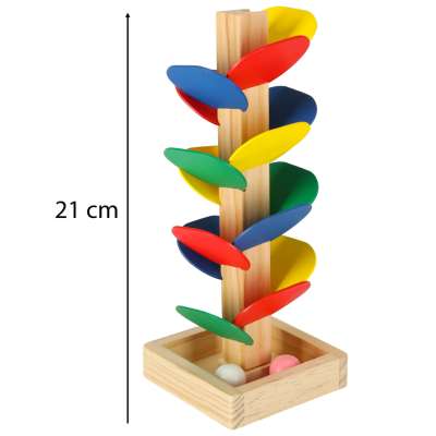 Educational tree wooden blocks ball track Kulodrom Montessori