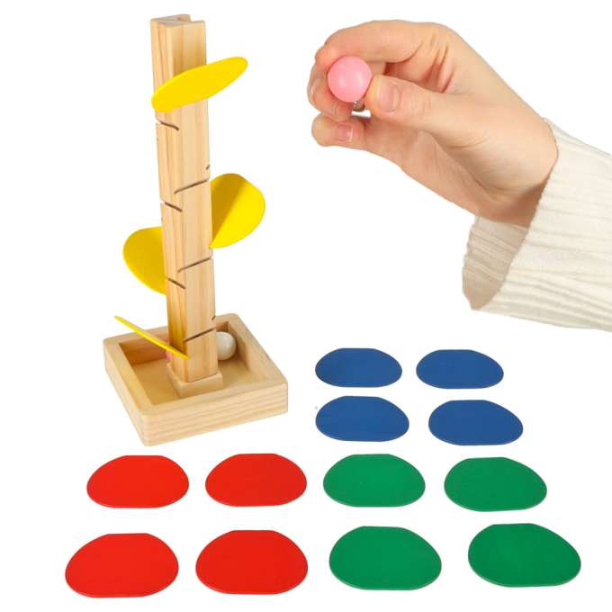 Educational tree wooden blocks ball track Kulodrom Montessori