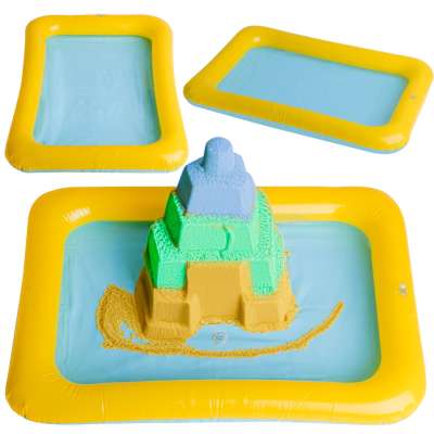 Inflatable sandbox for kinetic sand