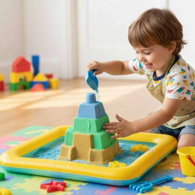 Inflatable sandbox sand colors 56cm x 40cm