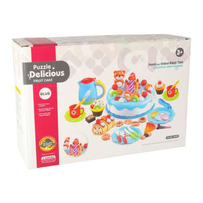 Birthday Cake Cutting Kitchen 80 el. Blue