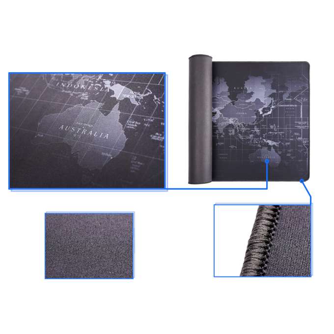 Desk pad world map 40x90cm