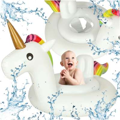 Inflatable wheel for children unicorn with seat 70cm