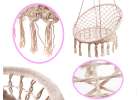 Stork's nest armchair swing with backrest ecru 80cm 2