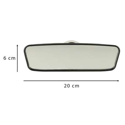 Wide angle suction cup rear view mirror 20cm