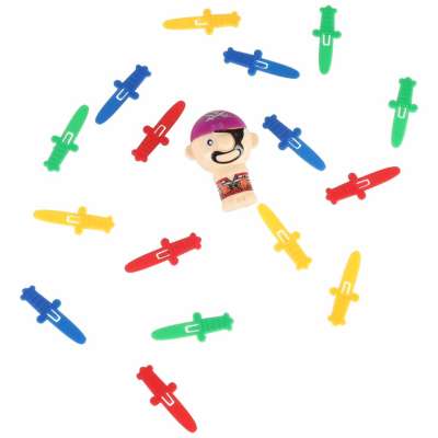 Crazy Pirate barrel arcade game Stab the pirate 9 x 9 x 12.5 cm
