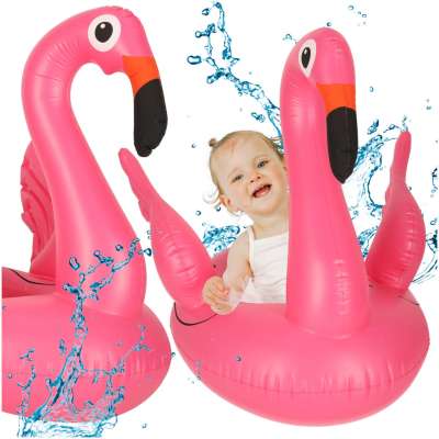 Inflatable pontoon wheel for children flamingo