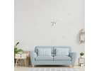 Wall clock large 80-120cm silver 12 digits 6
