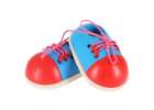 Wooden shoes for learning how to tie shoelaces 2 pieces 8