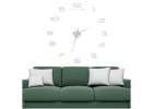 Zegar ścienny duży 80-120cm srebrny 12 cyfr 3