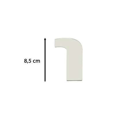 Zegar ścienny naklejany duży 80-120cm srebrny 12 cyfr