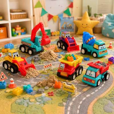 Car with drive construction machinery 6pcs