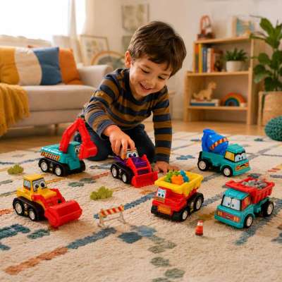 Car with drive construction machinery 6pcs