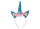 Carnival costume disguise Unicorn headband+skirt blue 3-6 years old 2