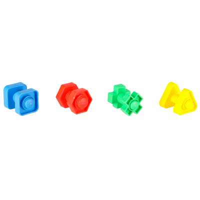 Construction blocks educational montessori screws 30 elements