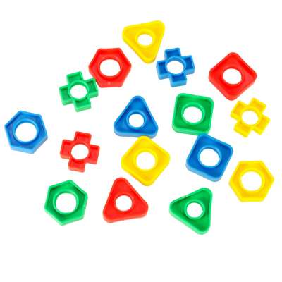 Construction blocks educational montessori screws 30 elements