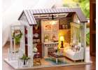 Domek dla lalek drewniany salon + meble 3