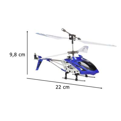 Helikopter zdalnie sterowany na pilota RC SYMA S107G niebieski
