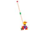 Pusher on a stick wooden walking duck 4