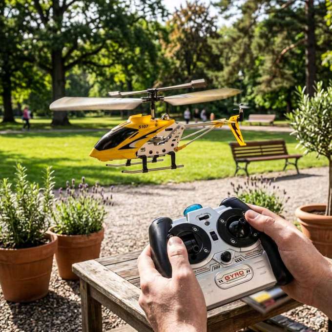 SYMA S107G RC helicopter yellow
