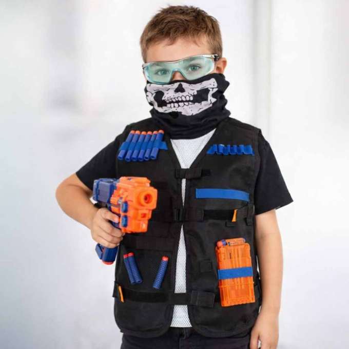 Tactical accessory waistcoat for NERF+ launcher accessories