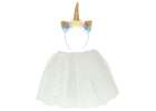 Unicorn carnival costume headband+skirt white 3-6 years old 2