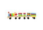 Wooden sorter dexterity puzzle train locomotive + wagons 30cm 3