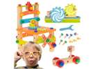 Workshop educational chair wooden blocks construction set 49el. 1