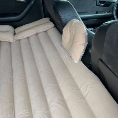 Car bed mattress car inflatable + pump beige