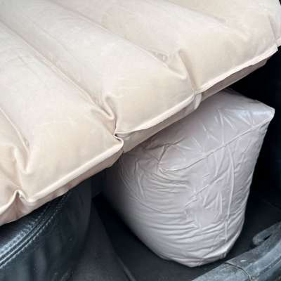 Car bed mattress car inflatable + pump beige