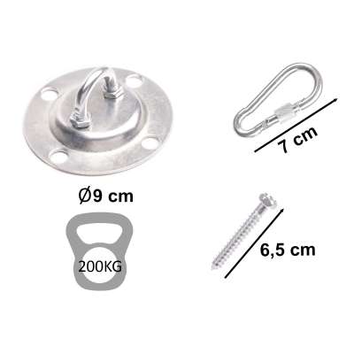 Ceiling mount hammock swing hook chain 200kg