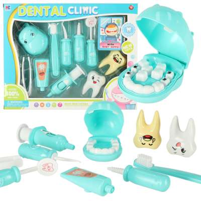Dentist doctor set hippo blue