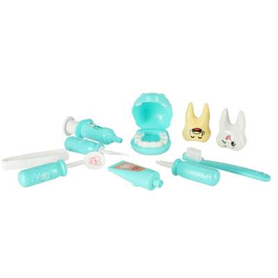 Dentist doctor set hippo blue