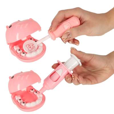 Dentist medical kit hippo pink