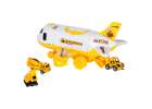 Folding plane transporter with cars + 3 construction vehicles lights sound 7